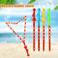 Multi-hole Western Sword Bubble Blower Large Size Handheld Rainbow Children's Toy Baby Safety No Toxic Soap Bubble Toy 2