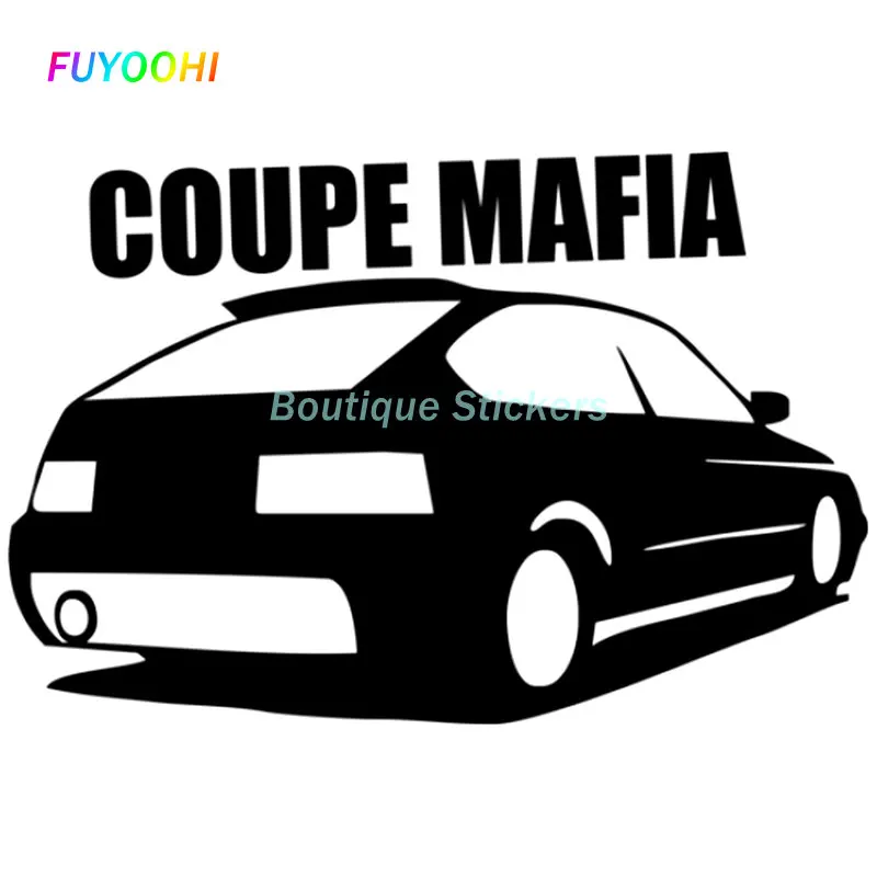 

FUYOOHI Boutique Sticker Coupe Mafia Waterproof Cover Scratches Window Decals KK Vinyl Motorcycle Accessories Glue Sticker