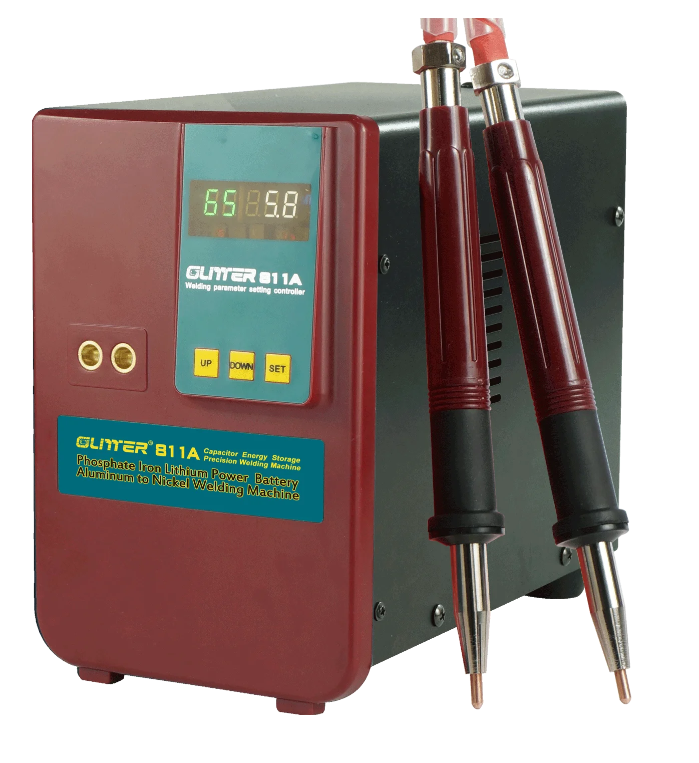 GLITTER 811A mesin las Spot denyut nadi untuk mesin las Pak baterai Lithium dengan solder jarak jauh 75A pena