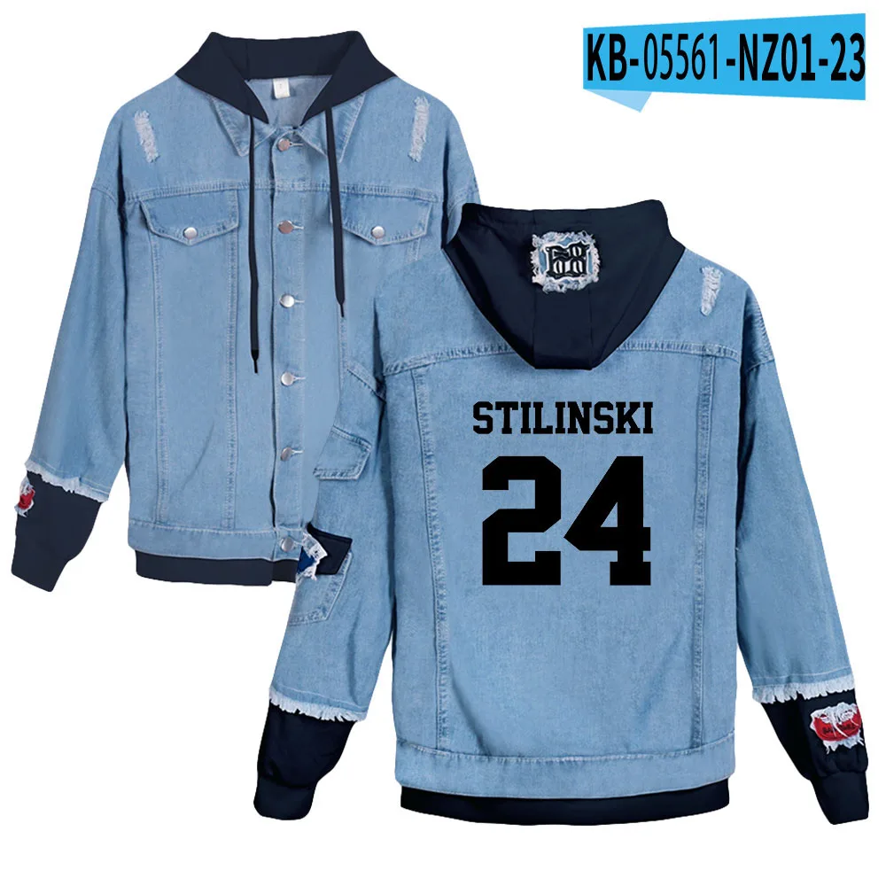 

Men Hooded Teen Wolf Stilinski 24 LAHEY 14 MCCALL 11 DUNBAR 9 print Jacket Coats winter Women Street clothes Hip Hop jacket