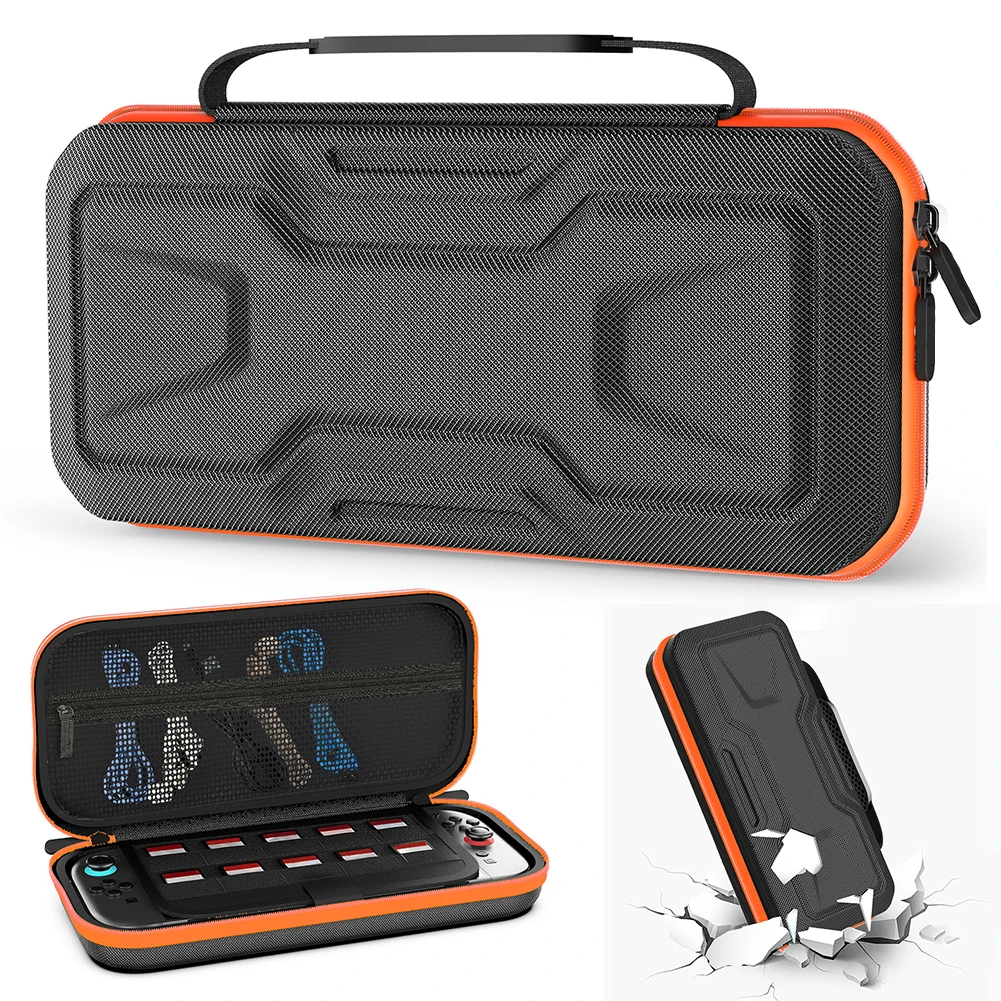 For NS2 Double-Layer Storage Bag Dust-Proof Hard Shell Console Carry Bag Portable Organizer Case Travel Console Protect Handbag