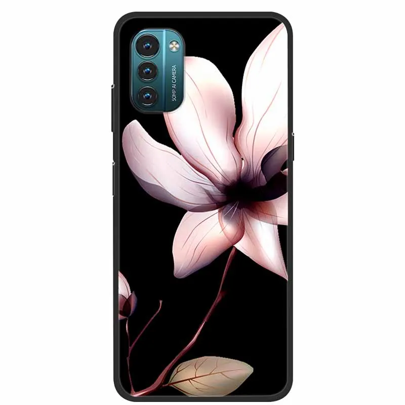 3D Flower Embossed Soft Silicone Protective Phone Case - Stylish Bumper Cover