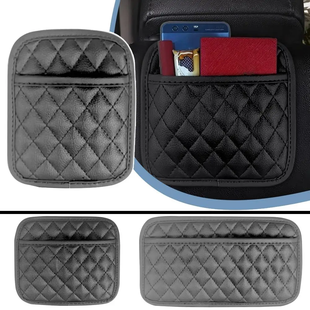 

Multifunction Car Organizers Movable Pocket Stickable Bags Phone Cover For Car Interior Accessories Large Storage Pouch Q8B1