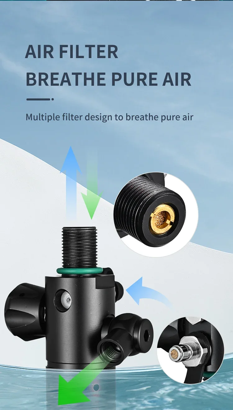 Scuba Diving Tank Portable 2L Diving Tube Oxygen for Underwater Exploration Emer