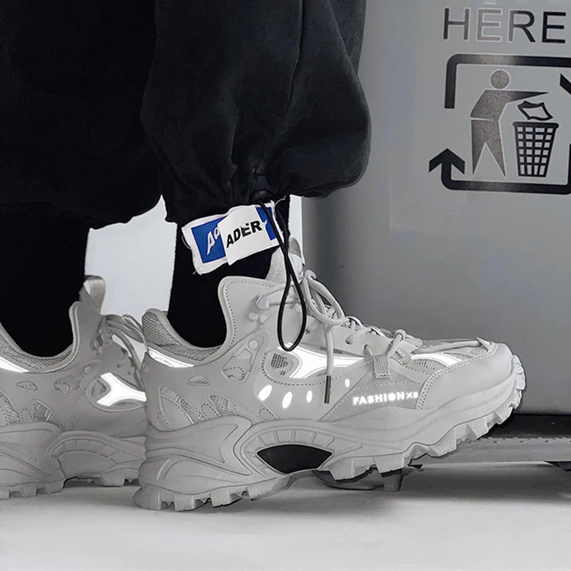 Thick Sole Height Increasing Dad Shoe Men Women Sneakers Reflective Sports Running Shoes Casual Tennis Shoes running shoes women sneakers men sneakers