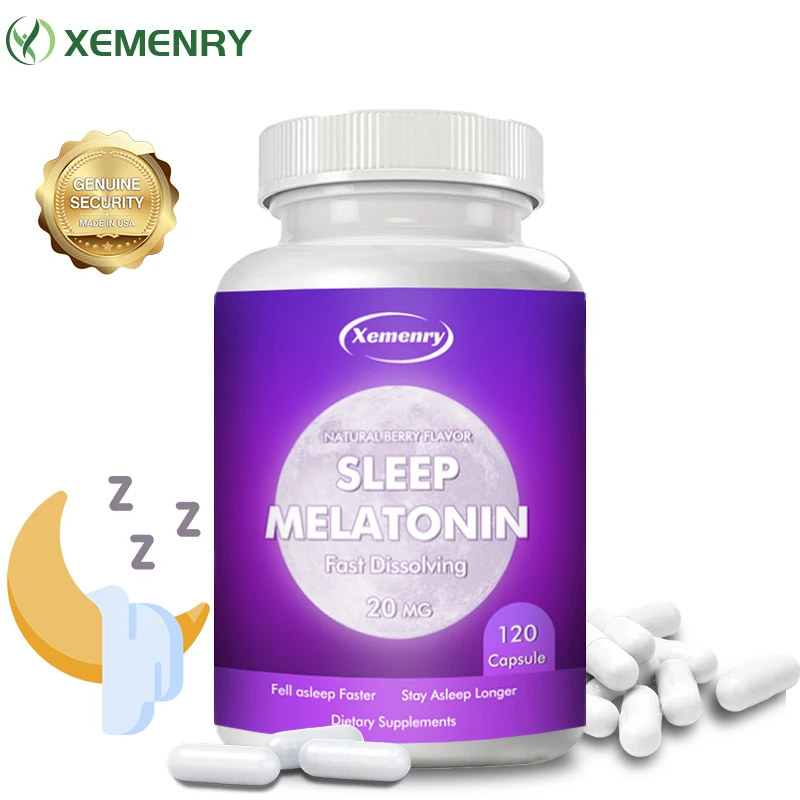 

Natural Melatonin 20 mg - Helps relieve the subjective effects of jet lag