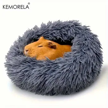 1 pz ultra-morbido peluche nido per animali domestici accogliente caldo criceto letto per dormire fondo antiscivolo imbottitura isolata per Guinea e altri piccoli animali