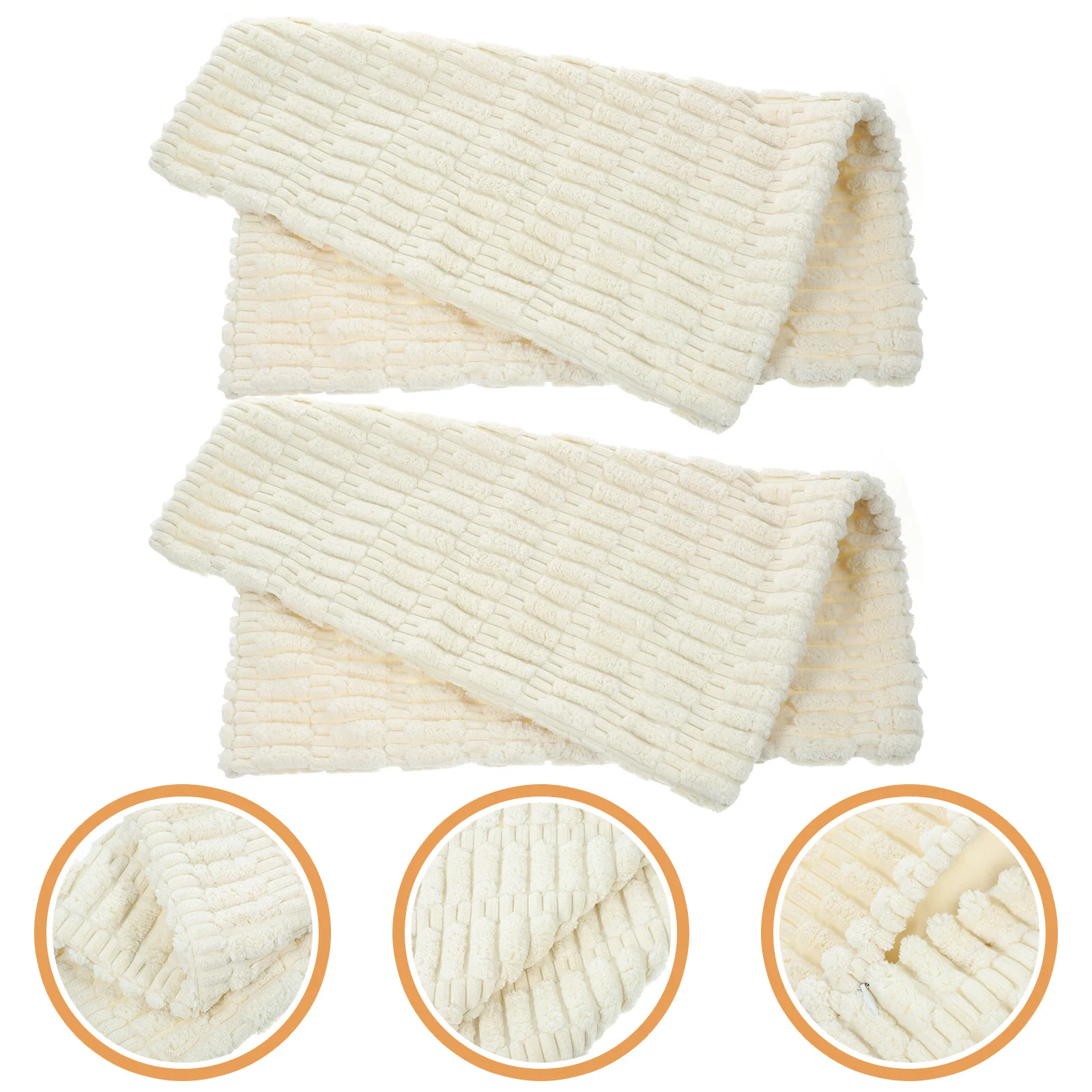 

2 Pcs Pillowcase Comfortable Home Decor Cushion Cover Sofa Decorative Washable Covers