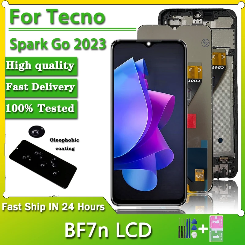 

Новый ЖК-дисплей 6,6 дюйма для Infinix Tecno Spark Go 2023, ЖК-дисплей BF7n, сенсорная панель, дигитайзер в сборе, запасные части для ремонта