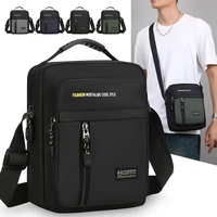 Sac à bandoulière simple pour hommes, sac de rangement de grande capacité, sacs à bandoulière multi-poches à la mode pour affaires 1