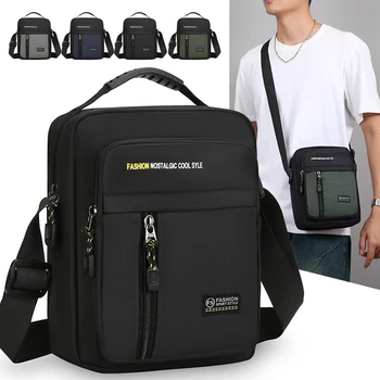 Borsa a tracolla da uomo Borse a tracolla singole Borsa di stoccaggio di grande capacità Borse a tracolla da lavoro multitasche alla moda