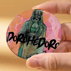 Dorohedoro Anime Round Button Pins - Creative Cartoon Brooches for Backpacks & Clothing Decoration (Z6)
