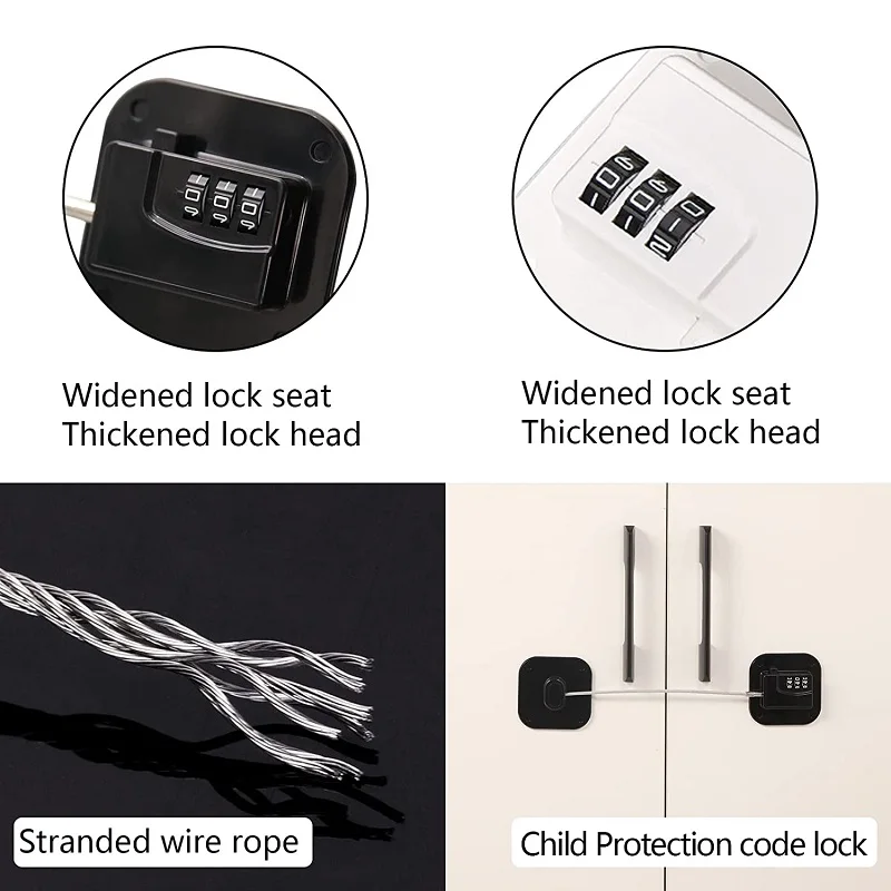 Baby Safe Refrigerator Lock with Key Code Lock Baby Safety Cabinet Lock  Sliding Wardrobe Door Lock Home Limiter - AliExpress