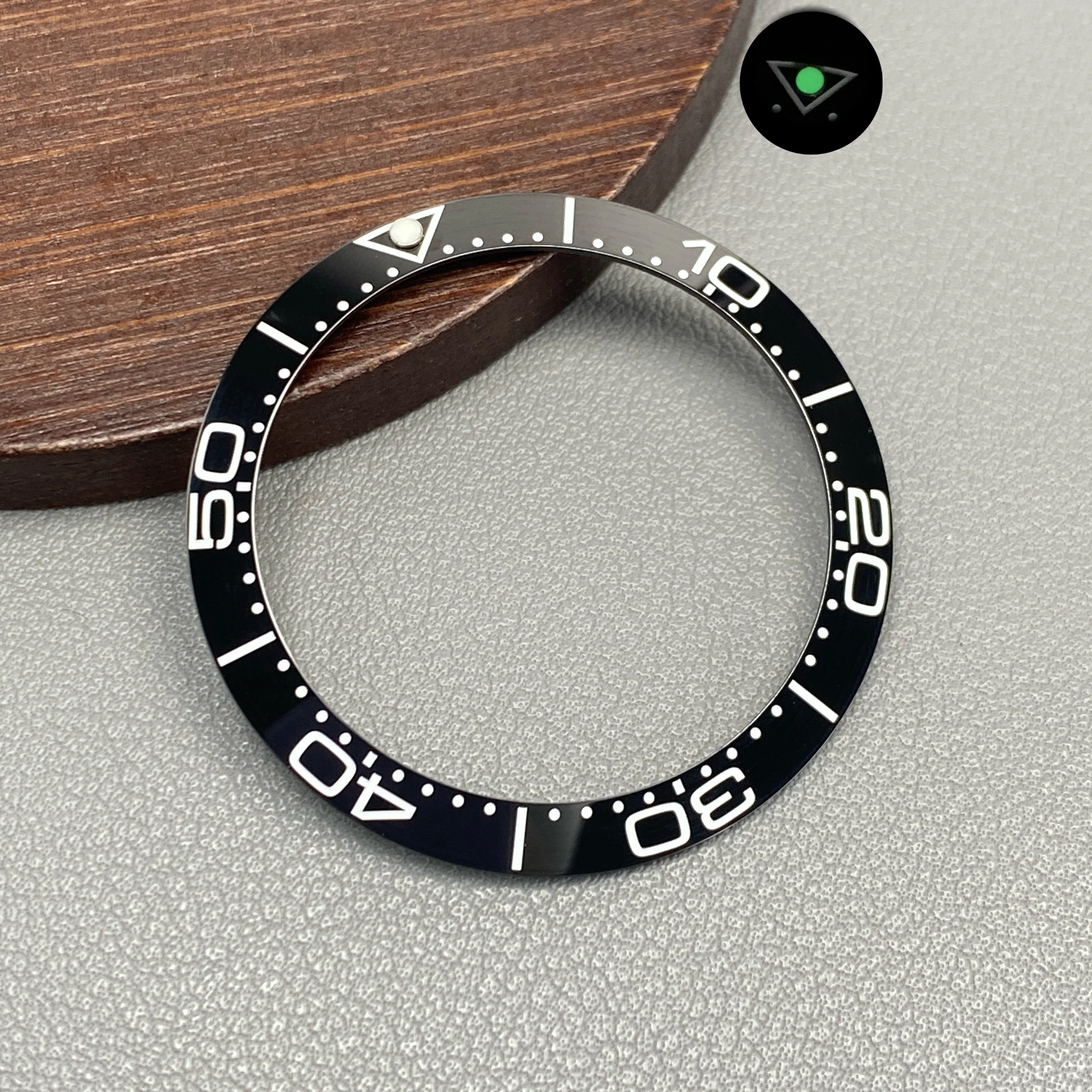 Ceramic Blue-Green Lumi Bezel Insert