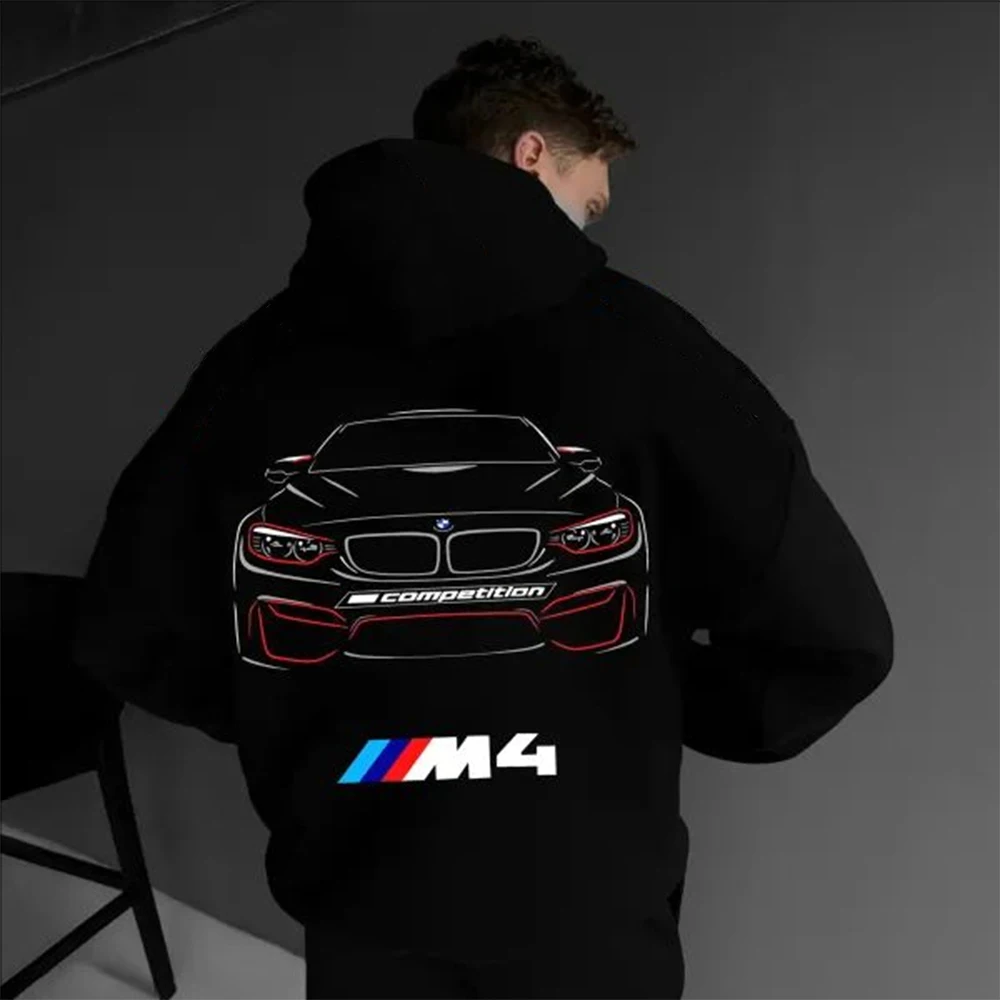 3D Printed Classic Car Pattern Hoodie Men's Street Loose Fashion Trend Hip-Hop All-match Sweatshirt Men's Sweatshirt