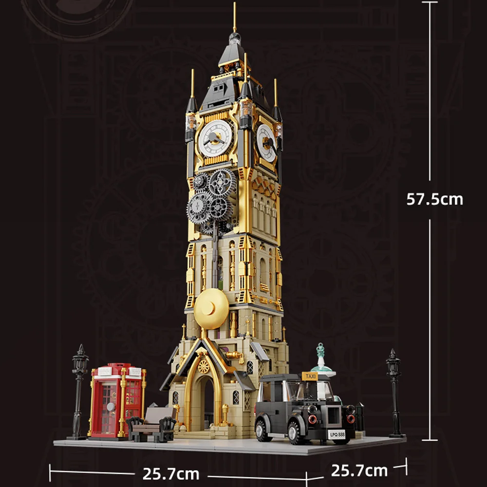 

Creative England London Steam Big Ben Building Bricks Britain World Famous Architectures Block Model Toys Collection For Gifts