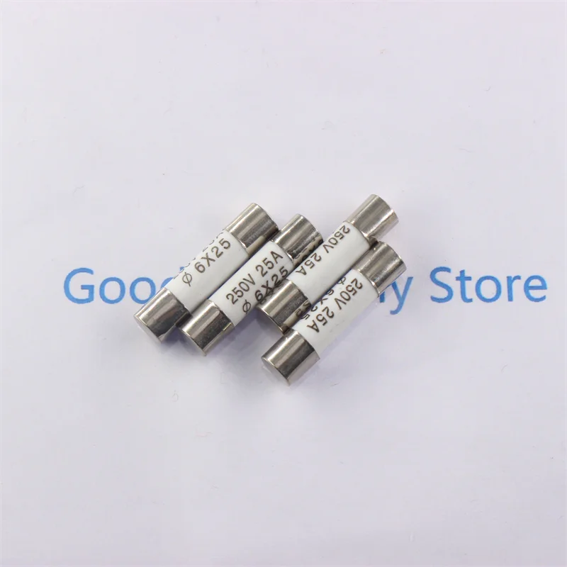 10Pcs RO54 R054 6X25mm Ceramic Fuse 5x25 Fast Blow Fuse 250V 0.5A 1A 2A 3A 4A 5A 6A 8A 10A 13A 15A 16A 20A 25A 30A