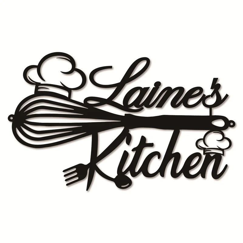 Custom Chef's Hat Kitchen Wall Art 7 | Chef's Hat Whisk Kitchen Wall Art 2