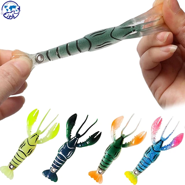 Soft Fishing Lure Crawfish Bait Soft Bionic Fishing Lure Freshwater Mock  Lure Fishing Realistic Shrimp Fishing Lure Accessory - AliExpress