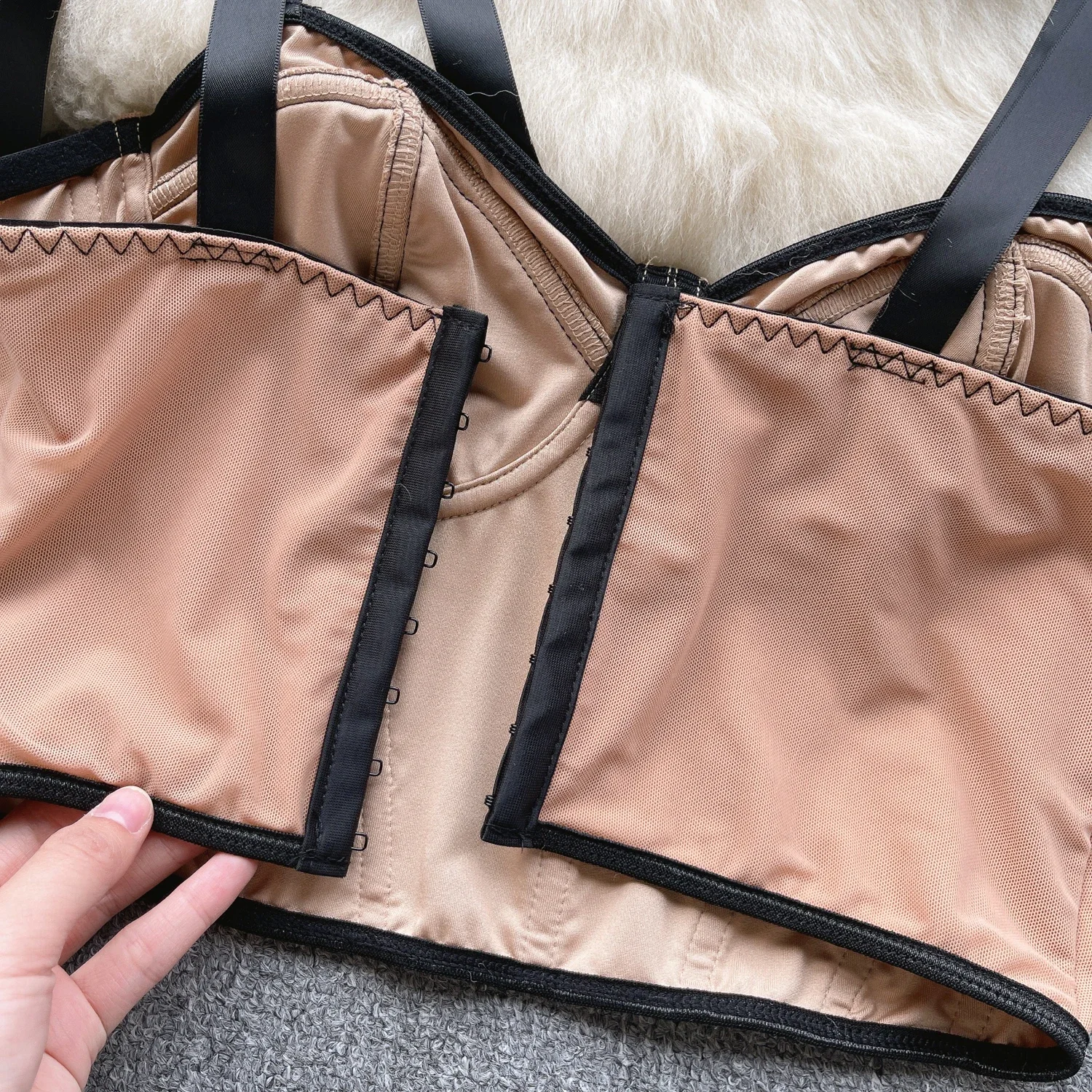 French Chic Bows Camisole Lace-Up Bra Patchwork Female Camis Tank Top Sleeveless Sheer Cropped Tops Women Clothes Dropshipping