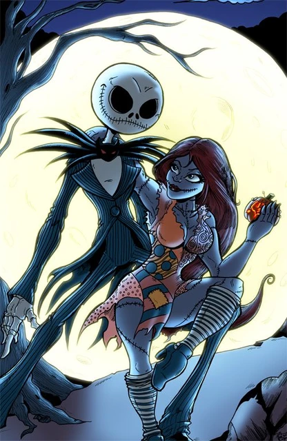 The Nightmare Before Christmas Jack Skellington And Sally Diamond