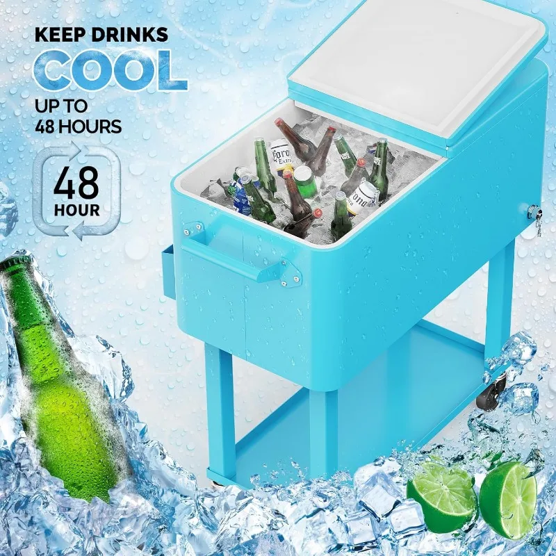 Ljustra Cooler Cart with Drinks