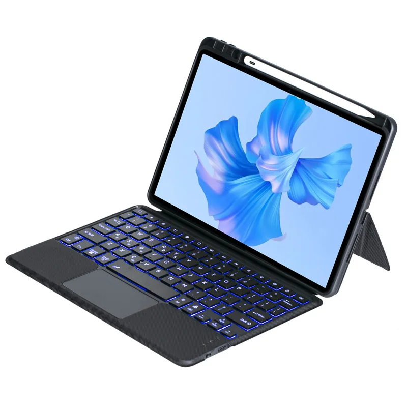 11 caso 2022 backlight touchpad teclado espanhol russo árabe teclado capa