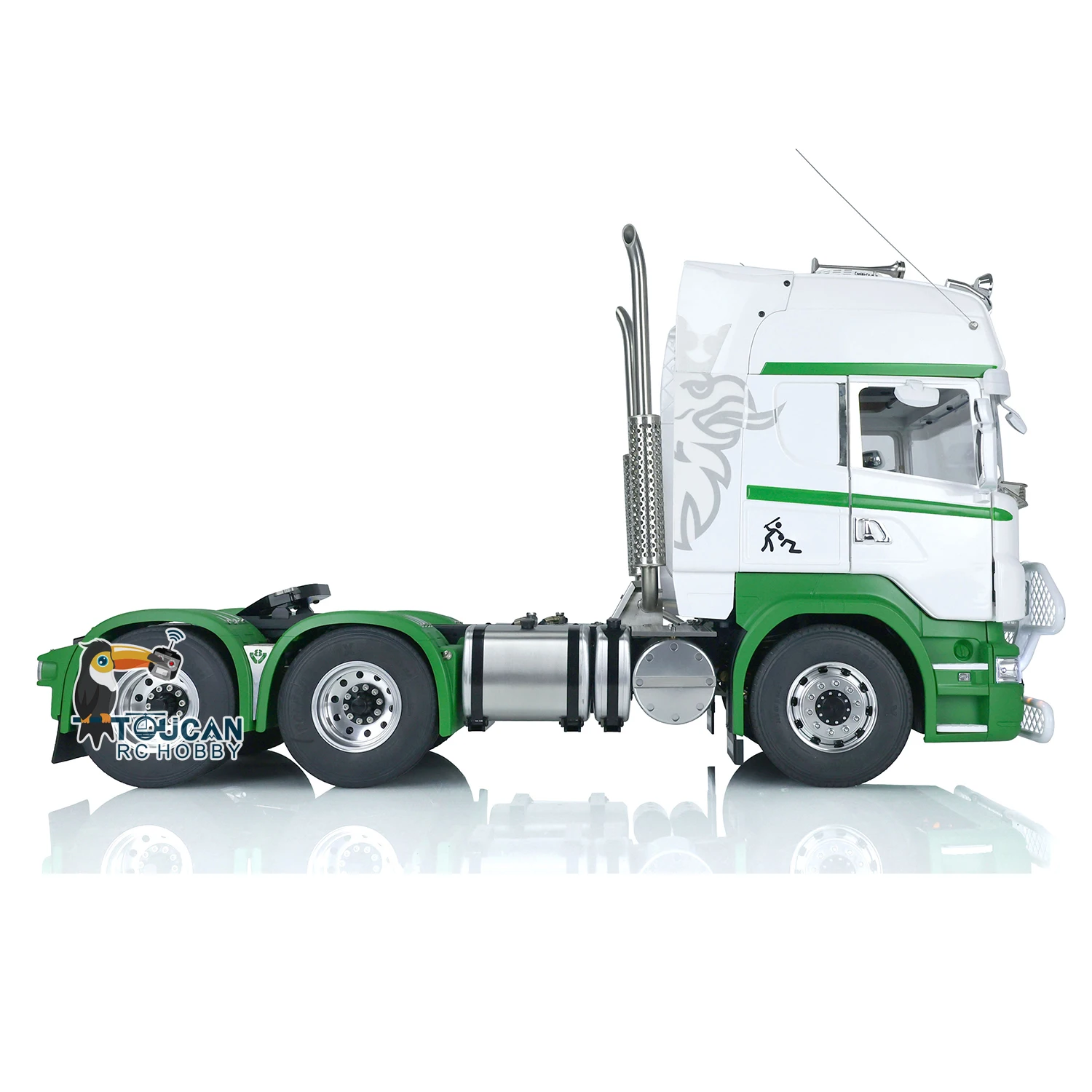 6X6 LESU 1/14 RC Tractor Truck Metal Chassis R730 Remote Control RTR Cars Toys Gift with Light Sound Smoking Unit Toys THZH1967 2