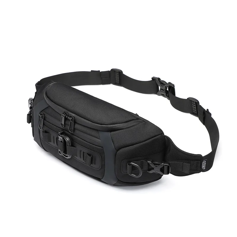 SportsWaistPackforMenMultiFunctionalChestPackTripleStorage
