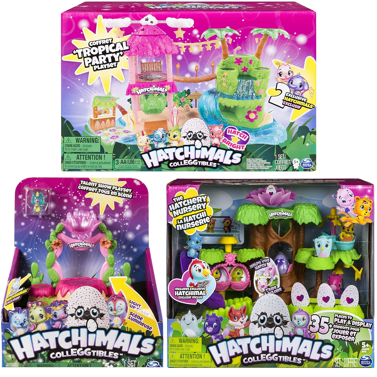 Hatchimals CollEGGtibles Hatchery Pet Nursery Playset Tropical Party Playset Girl Toy Set Collectible Surprise Gift Game House