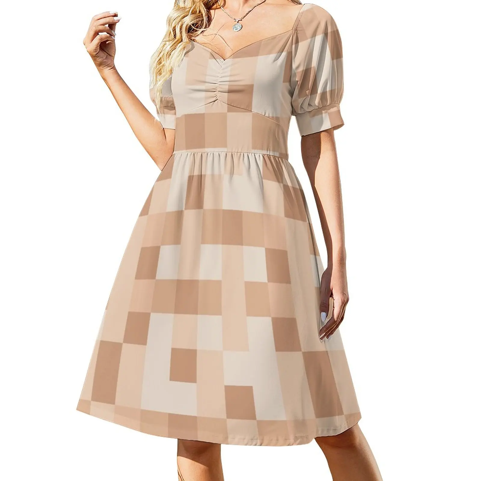 

pixelated nudity censored light skin Sleeveless Dress long dress women summer Cocktail of dresses