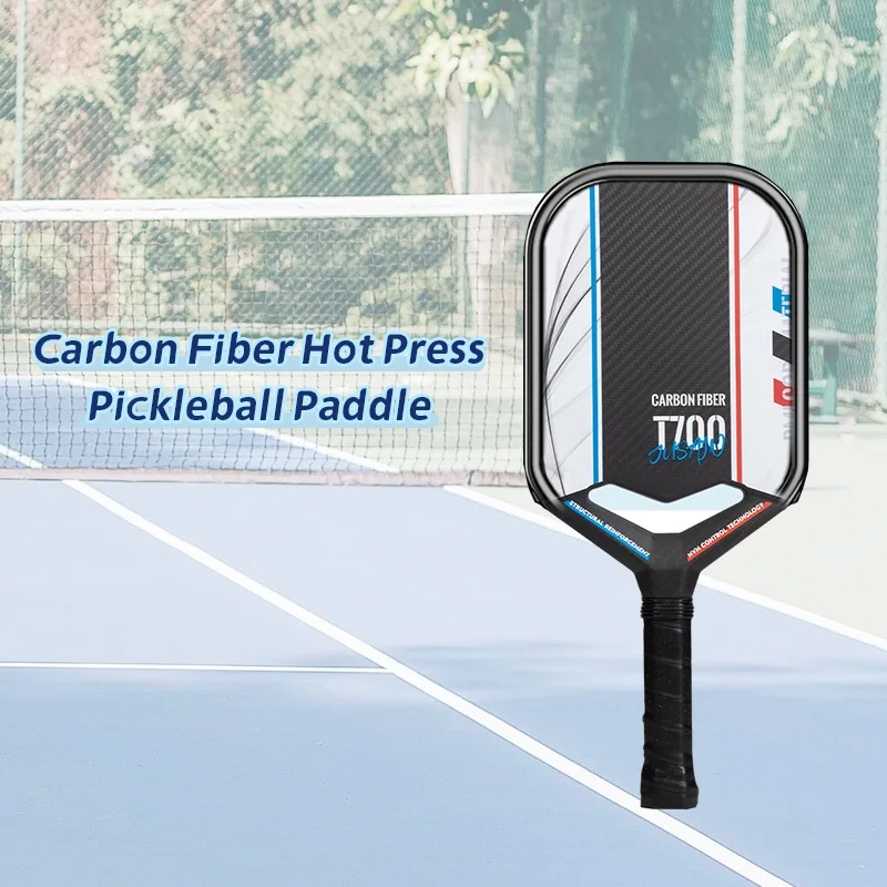 s 14MM Thick hollow Design Hot Pressed Integrated PP Honeycomb Core T700 Carbon Fiber Pickleball Paddle