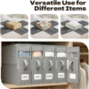 Foldable storage box Household clothing sheet storage  Viewable window zipper partition Non-woven storage box Wardrobe organizer 3