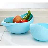 Rice Sieve Plastic Colander Washing Filter Strainer Basket Kitchen Tools Food Beans Vegetable Fruit Bowl Drainer Cleaning Basket 4