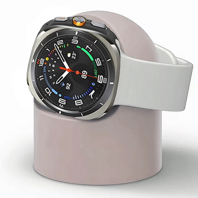 مقعد شحن من السيليكون لساعة سامسونج جالاكسي ، حامل...