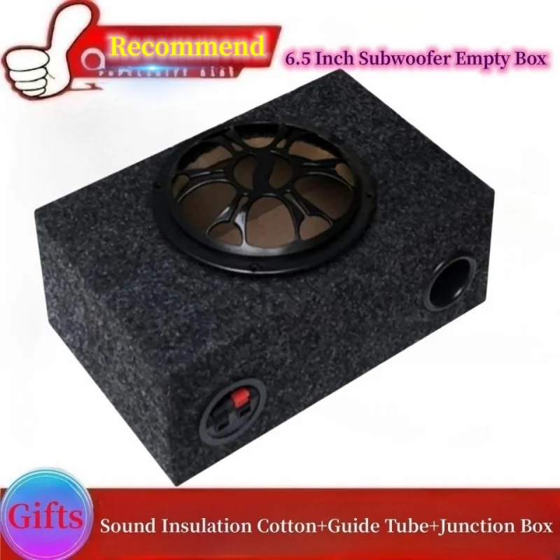 1Pcs DIY Car Audio Ultra-thin Box, 6.5 Inch Speaker Empty Wooden Box, Car Mounted Subwoofer Single SpeakerEmpty Box