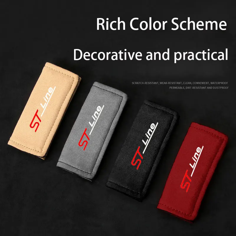 Per Ford St Line Stline Kuga Fiesta Suede Car Roof Bracciolo Pull Cover Maniglia Guanti Protezione Accessori Interni Auto