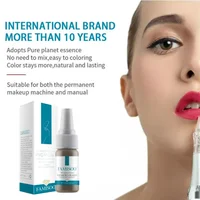 15ML FAMISOO henné lèvres encre de tatouage professionnel maquillage Permanent Pigment Rose lèvres Pigments Micropigmentation tatouage Supplie 4
