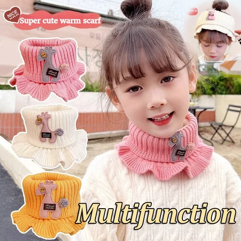 Children Scarf Knitted for Girls Kids 6 Colors