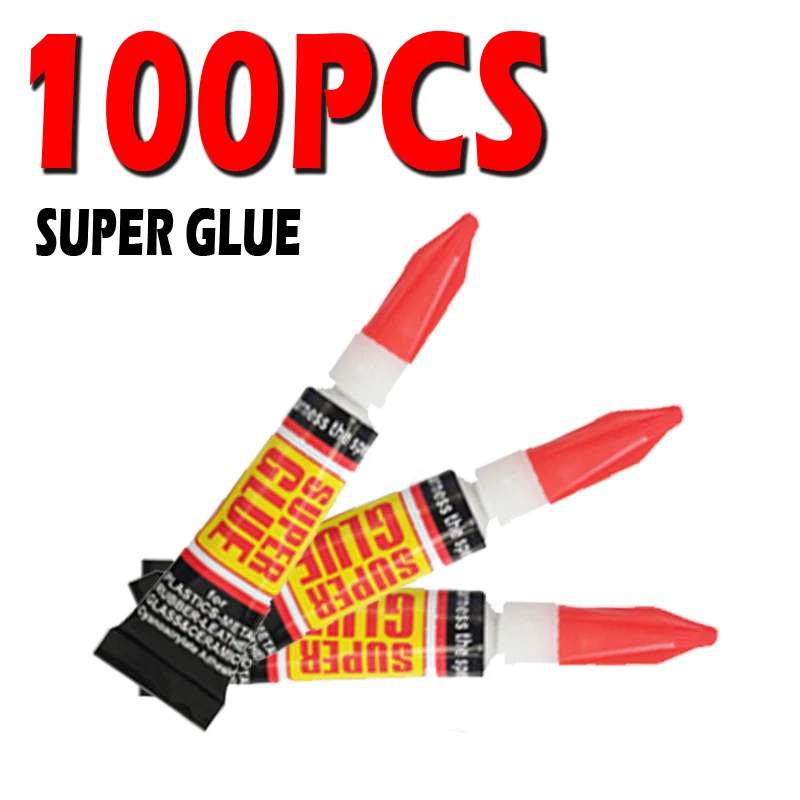 100pcs Liquid Super Glue Wood Rubber Metal Glass Cyanoacrylate Adhesive liquid glue super glue adhesive glue instant glue