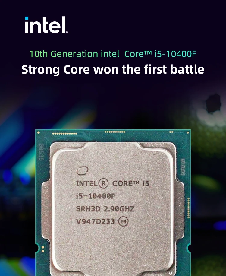 Процессор Intel Core i5 10-го поколения 10400F 6 ядер 12 потоков L3 ...