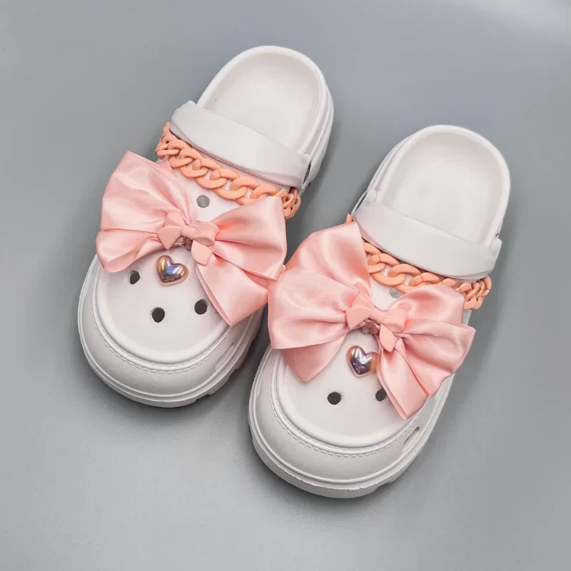 

Fashion Colourful Chain Shoe Decorations Elegant Women Charms for Crocs DIY Lovely All-match Clogs Shoe Buckle Summer Hot Sale
