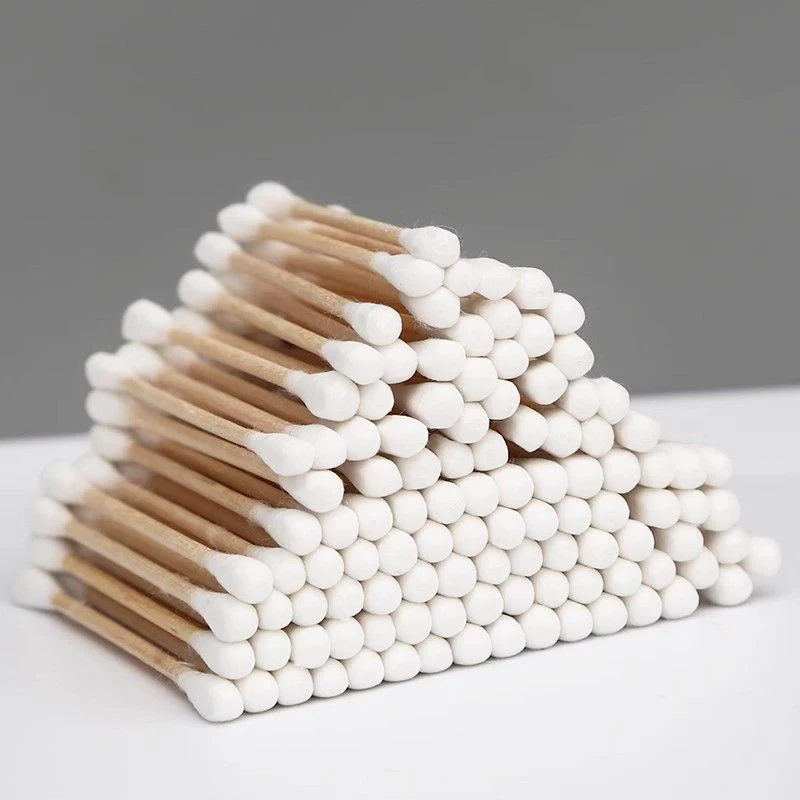 Description Picture 5 of itemDouble-ended Makeup Cotton Pads Wooden Cleaning Tools Disposable Ear Cleaning Sticks Multifunction Beauty Cotton Swabs Cosmetics