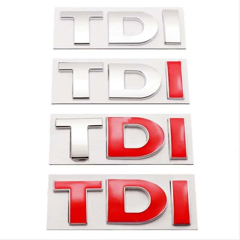 3D Metal TDI TSI Rear Trunk Side Fender Car Emblem Badge Decals VW Golf JETTA PASSAT MK4 MK5 MK6 Auto Stickers