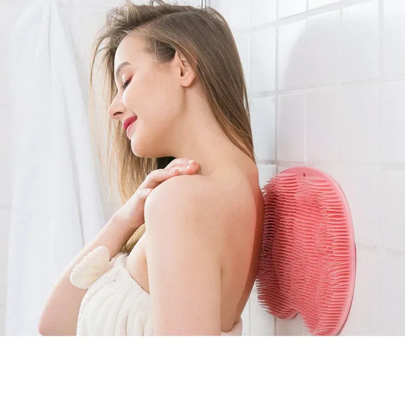 Lazy Back Rub Mud Bath Brush Painless Foot Pad Wall Rub Artifact Bath Towel Included for Home Wellness 1PCS