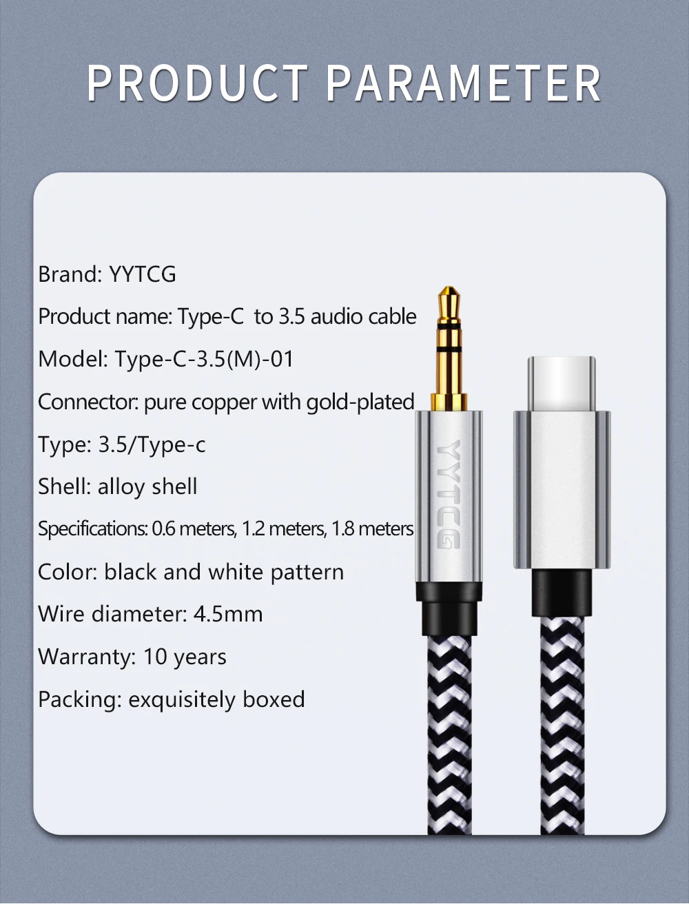 Type C to 3.5mm Jack Aux Cable Speaker Cable Audio Extension Cable For Car Headphone USB C Converter For Samsung Xiaomi Redmi