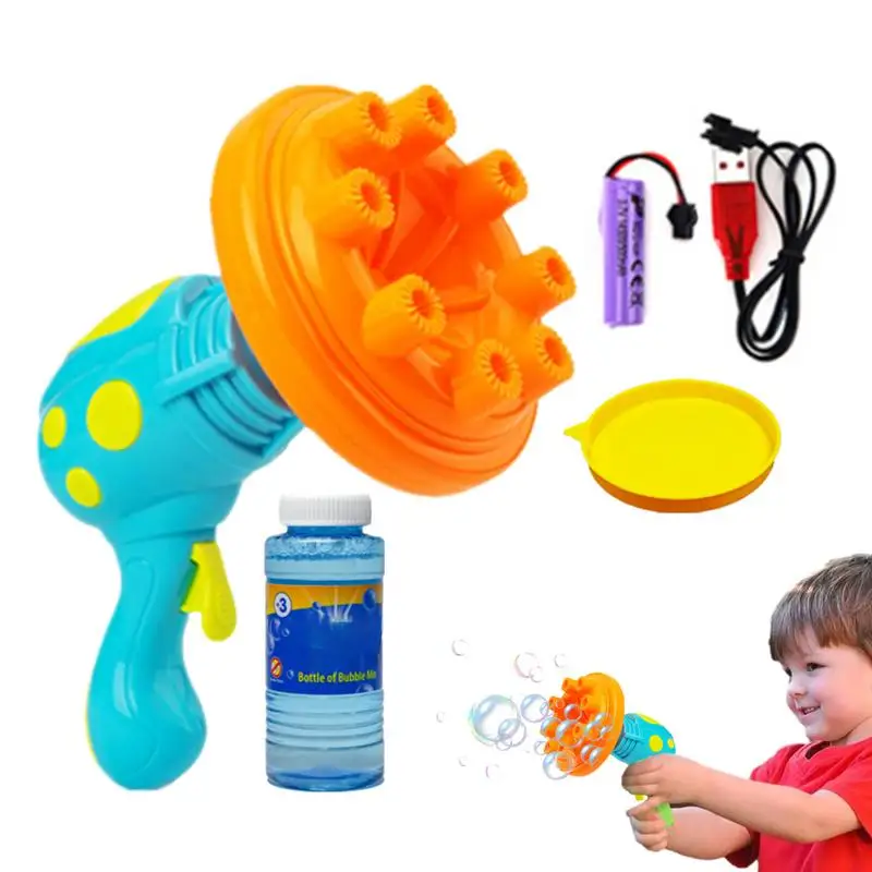 

Bubble Blower Automatic Sunflower Bubble Blower With Music Rechargeable Sunflower Bubble Machine Batteries Bubbles Toys For