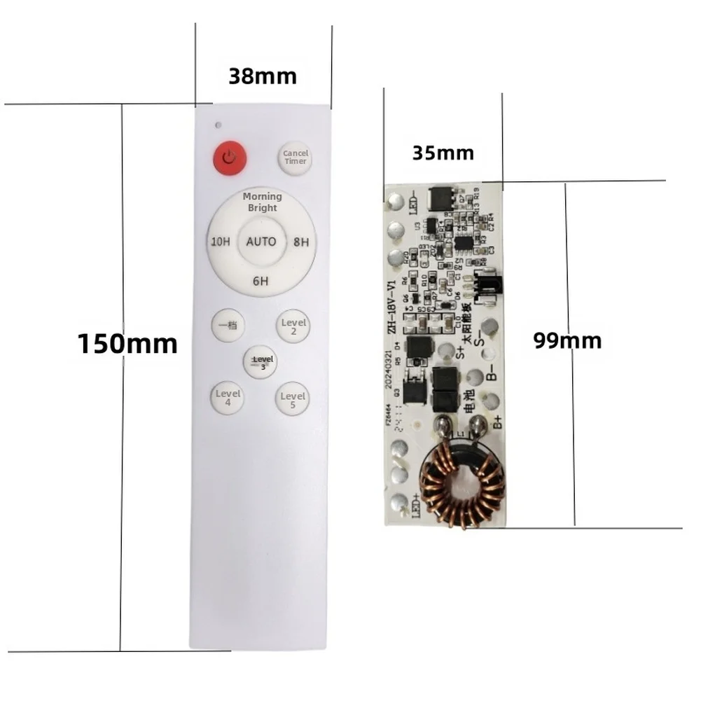 For MPPT Solar Light Controller 18V Input with Remote for Street Lights ...