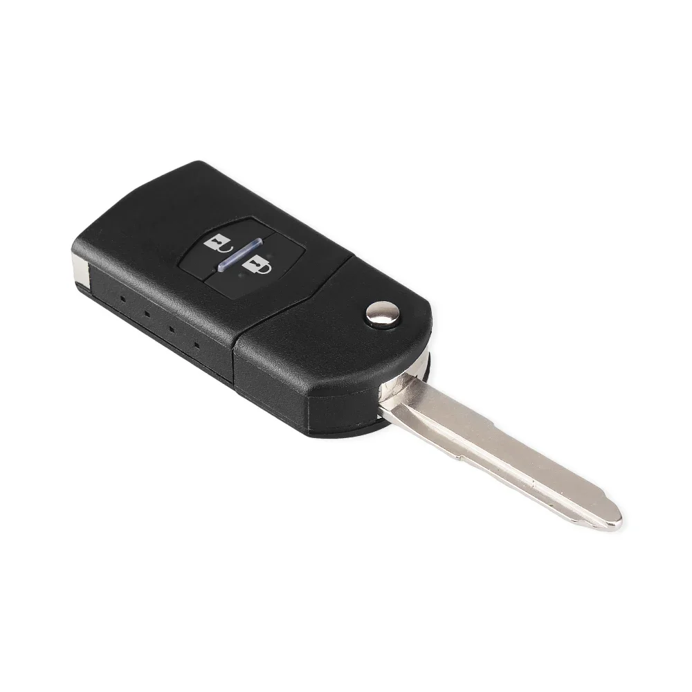 ontto ABS Plastica Auto Smart Key Fob copertura portachiavi Fit Per Mazda 2 3 5 6 8 CX-3 CX-4 CX-5 CX-7 CX-9 MX-5 3 Axela Remote key Shell Protector Carbon 2 pulsante blu
