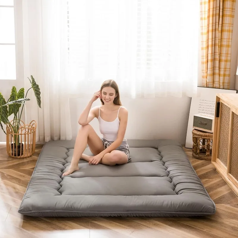 Japanese Floor Mattress Thicken Daybed Futon Sleeping Pad Foldable Roll Up Mattresses Boys Girls Dormitory Floor Lounger Bed japanese floor mattress